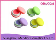 Macarons Round Organic Matte Lipstick , Candy Color Embellish Organic Lip Balm