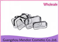 Seal Nylon Zipper Makeup Accessories Bag Transparent PVC Cosmetic Bag Set