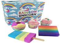 Rainbow Unicorn Soap Children 'S Bath Bombs With Essential Oil And Sea Salt