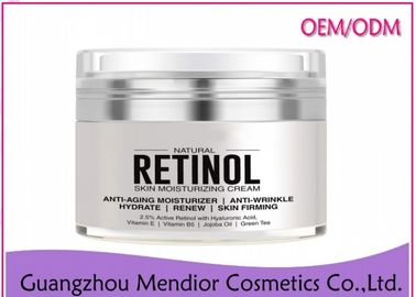 Retinol Organic Anti Aging krem ​​do twarzy, białe cienkie linie Krem do twarzy z wosku pszczelego